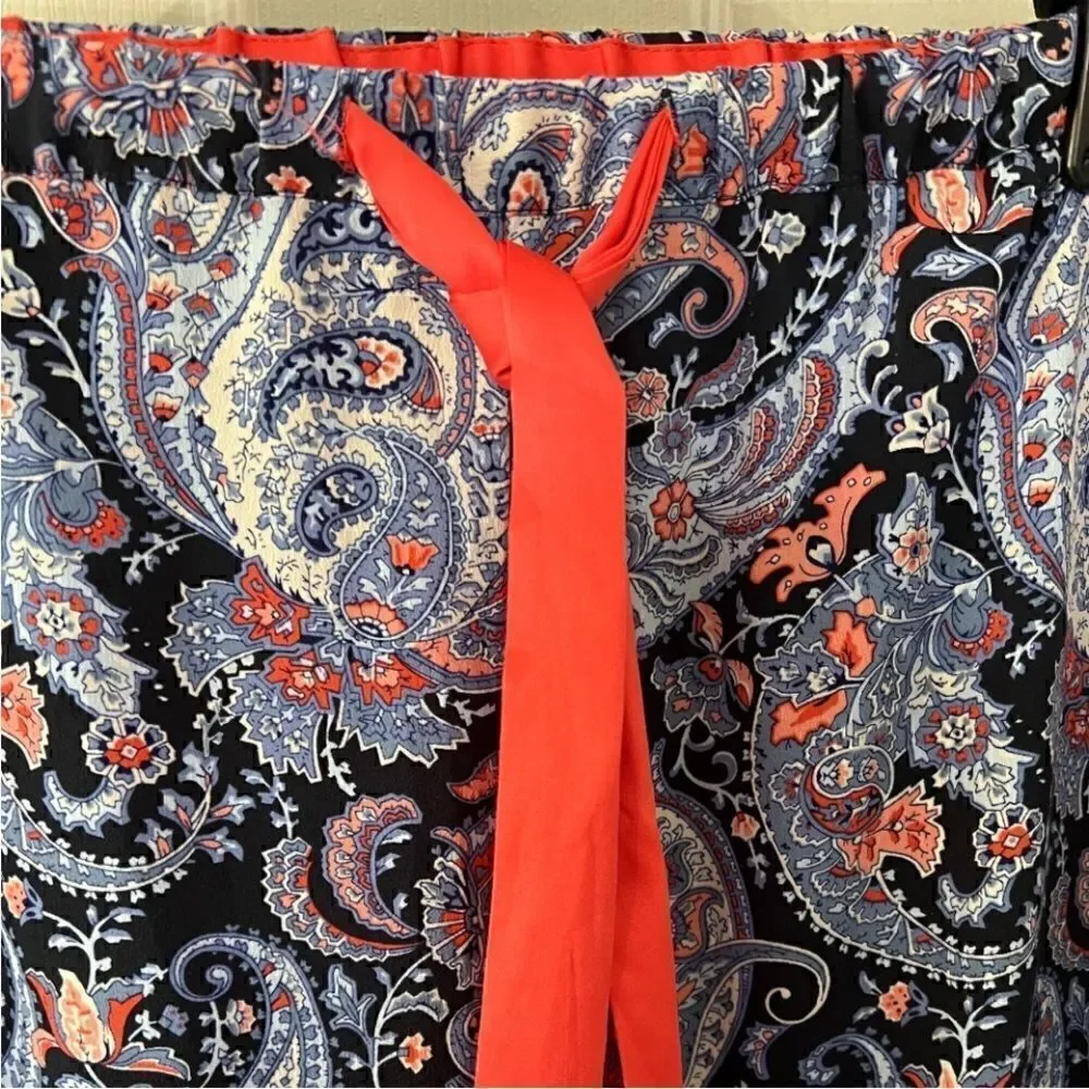 Eloise paisley print drawstring sleep pants